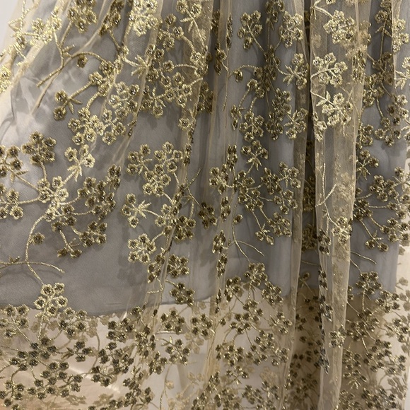 Self Portrait Floral Embroidered Mesh Midi Dress -  threedaughtersproperties.com